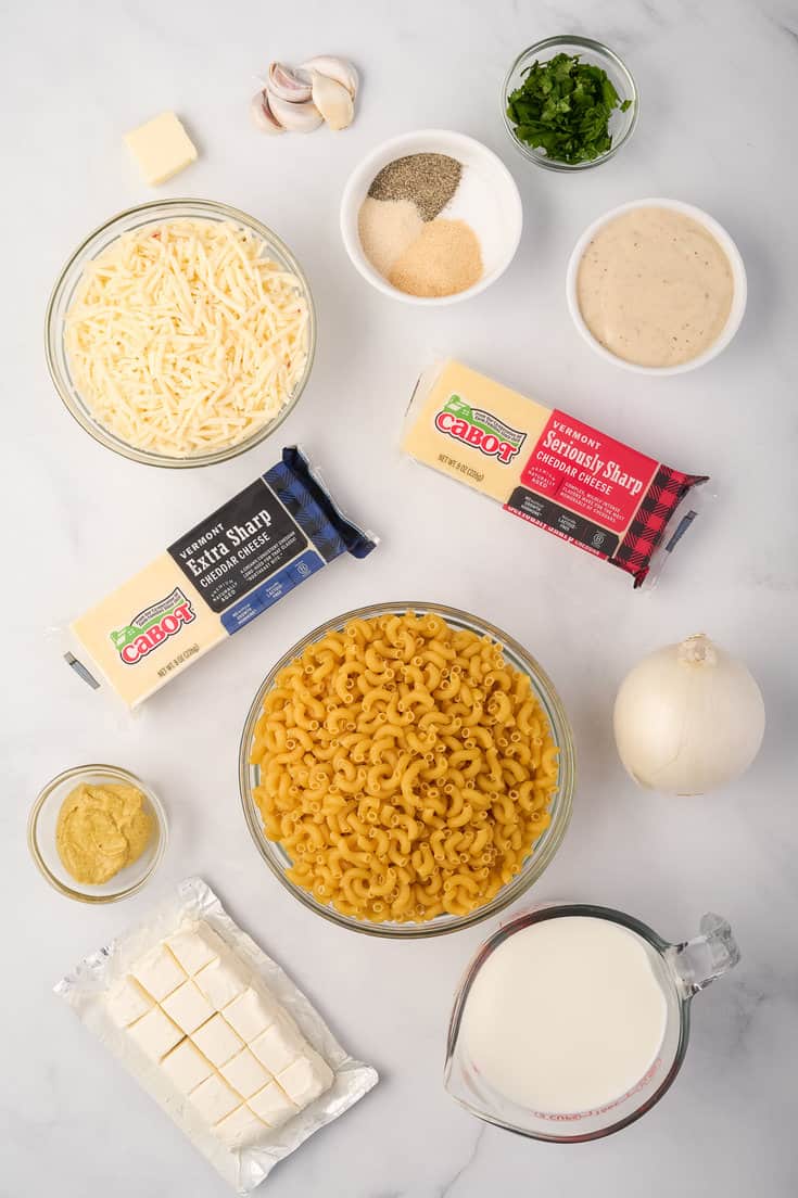 ingredients for mac and cheese